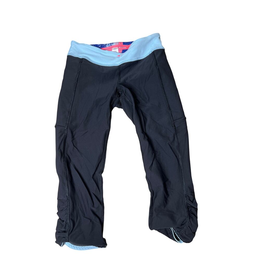 Ivivva By Lululemon Black Quick Trip Crop Girls Leggings Size 12